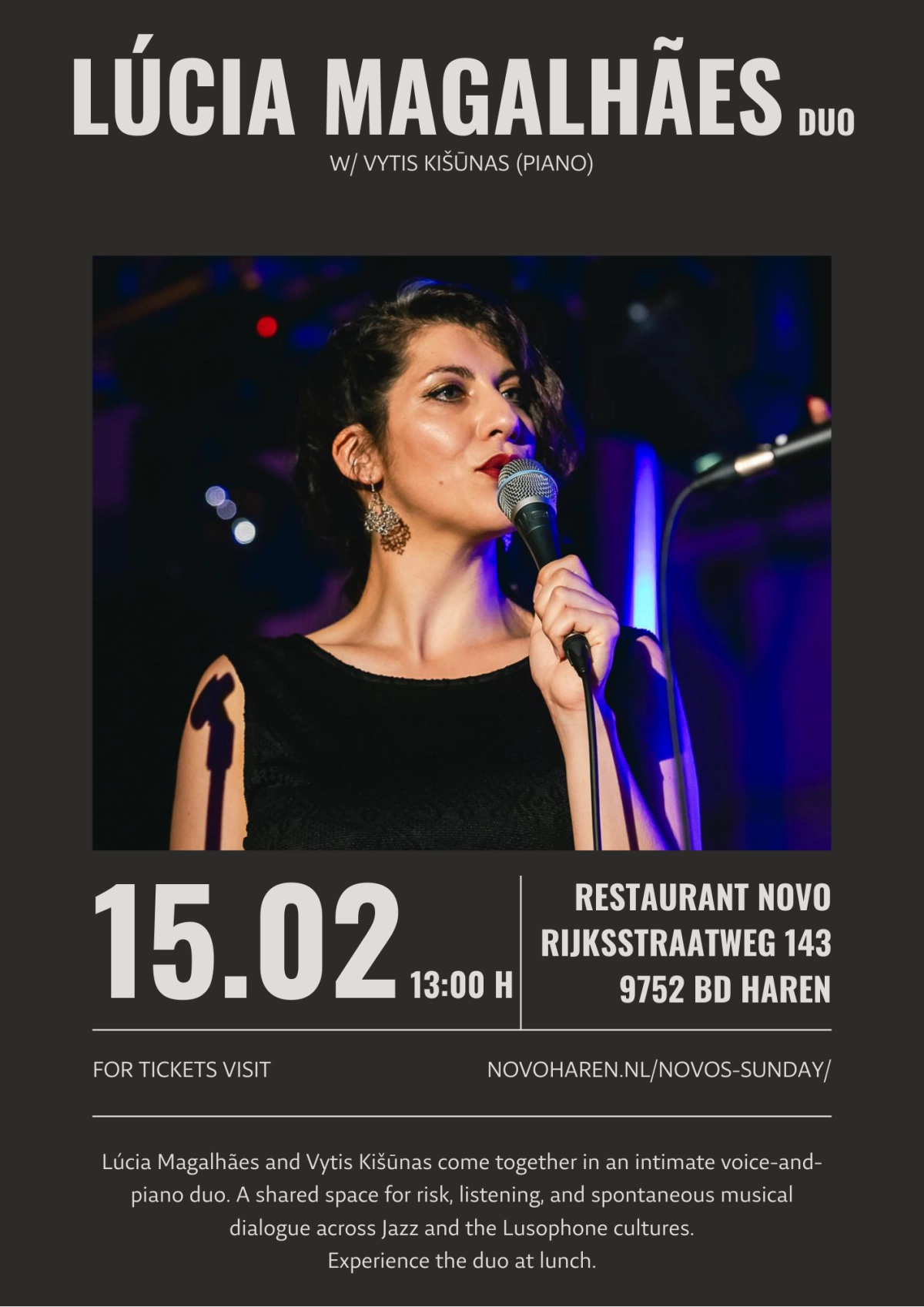 LÚCIA MAGALHĀES voice & piano duo (w/Vytis Kišūnas)